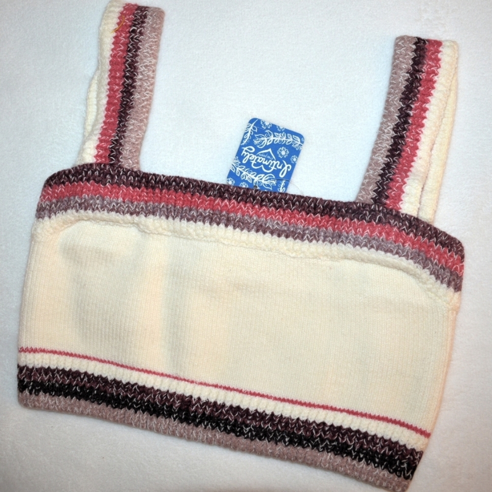 Last 1! FP In The Sun Sweater Knit Bralette Ivory - Picture 5 of 12